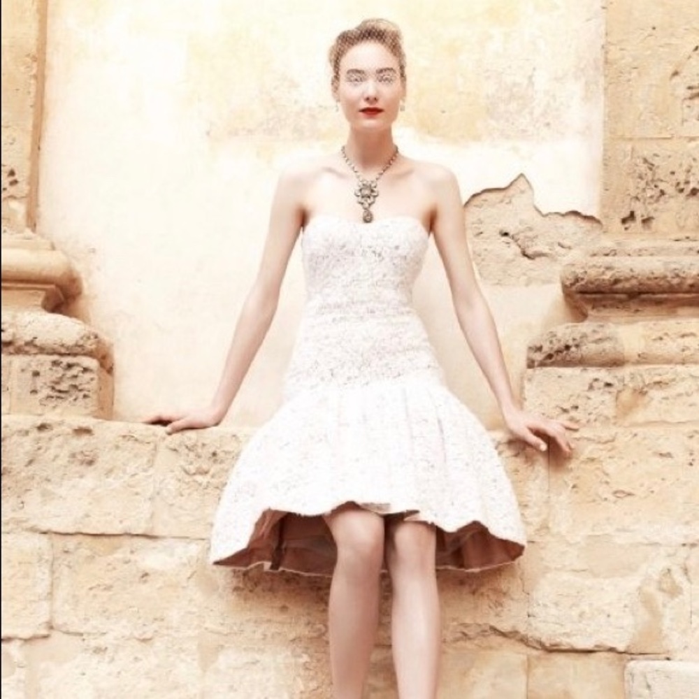 Badgley Mischka BHLDN reception dress